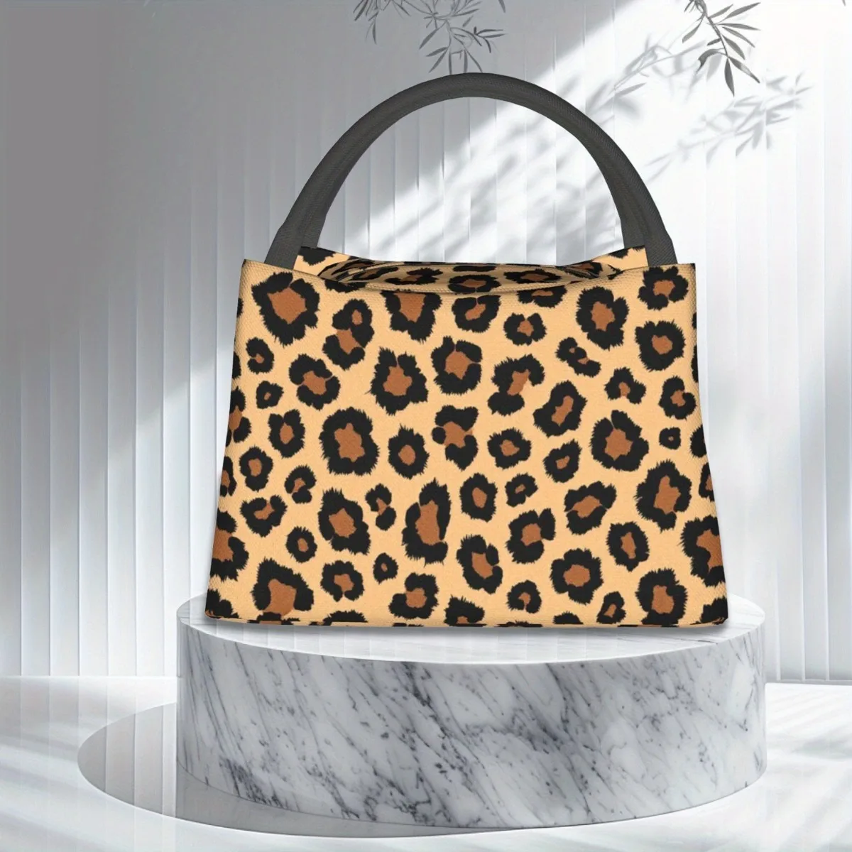 

Leopard Print Lunch Bag For Woman For Man Adults, Insulated Lunch Tote Lunch Box Container For Work Picnic Or Travel, Beach