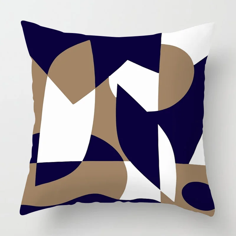 Luxury Abstract Geometric Throw Pillow Cover 18x18 20x20 Inch Home Decor Sofa Cushion Cover with Hidden Zipper