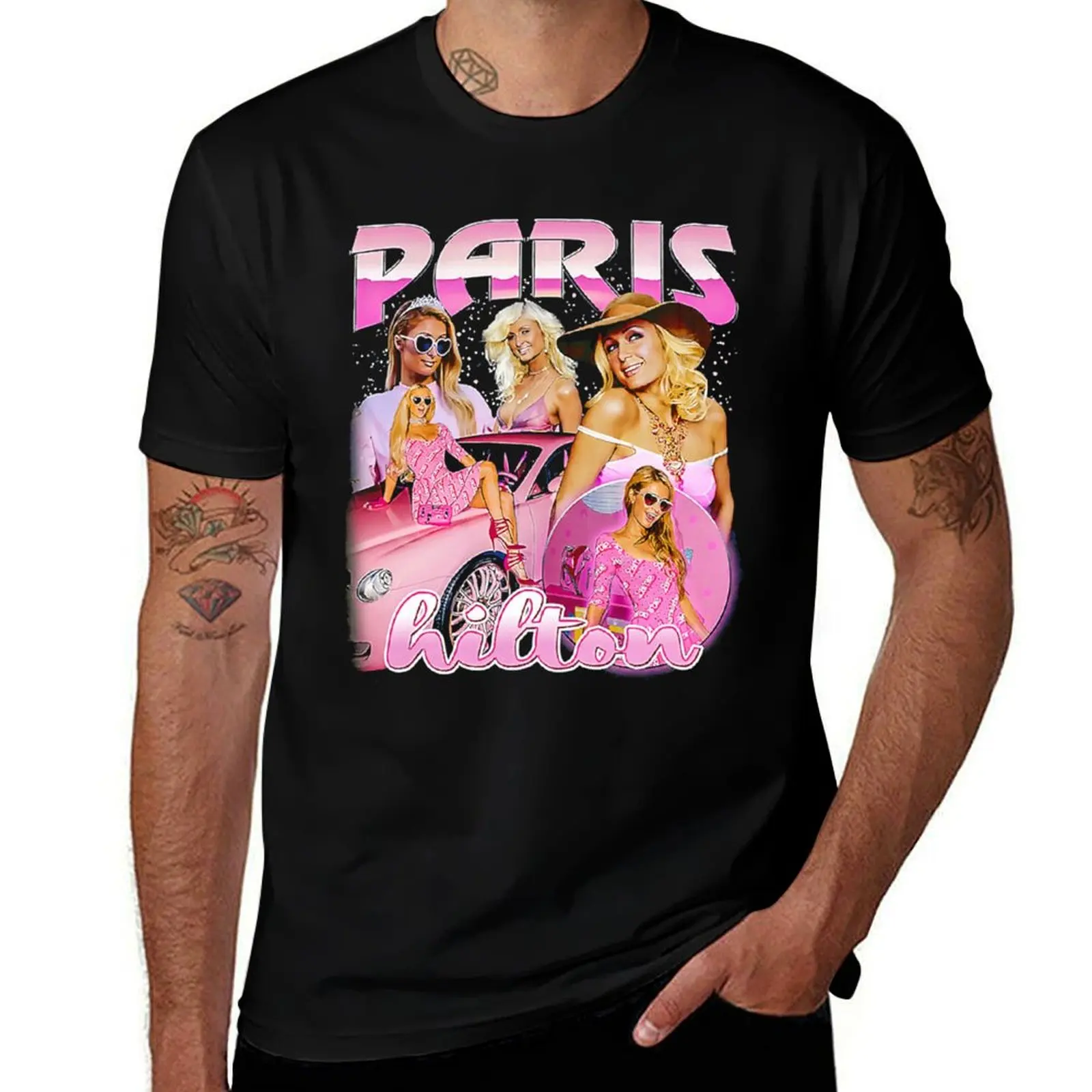 

Paris Hilton Vintage Bootleg Es T-Shirt vintage anime shirt summer 2025 quick-drying cotton man t-shirts t shirts for men