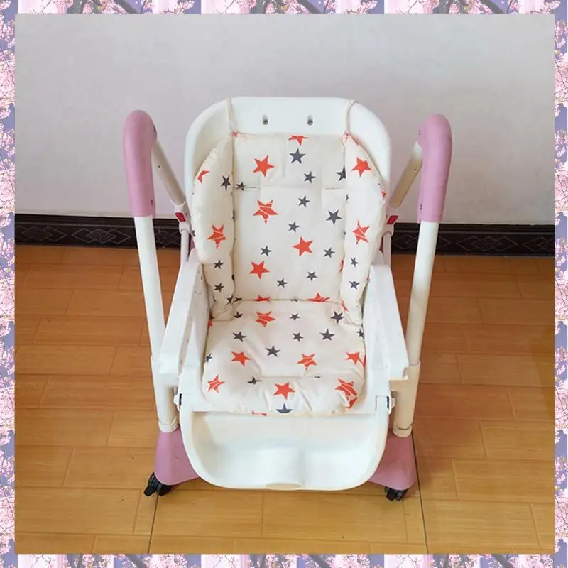 

T84C-2X Baby Stroller Seat Pad Universal Baby Stroller High Chair Seat Cushion Liner Mat Cotton Soft Feeding Chair Pad Cover