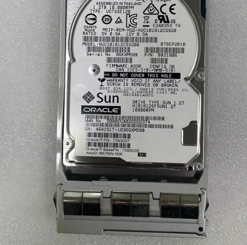 For Sun ORACLE 7093037 7093035 H101812SFSUN1.2T SAS 2.5 hard drive 1.2TB