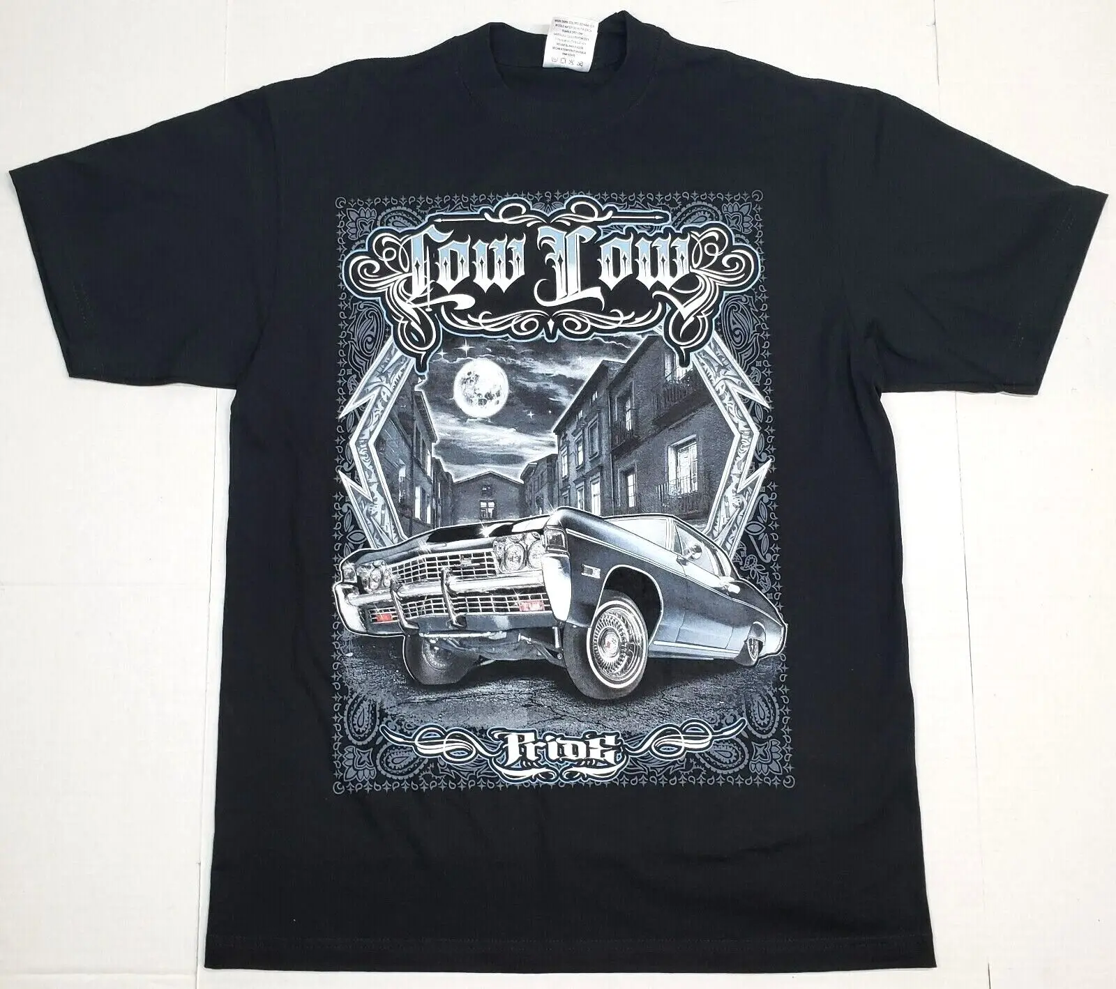 LOWRIDER T-shirt Low Rider Urban Streetwear 100% Cotton Men\'s Tee Black New