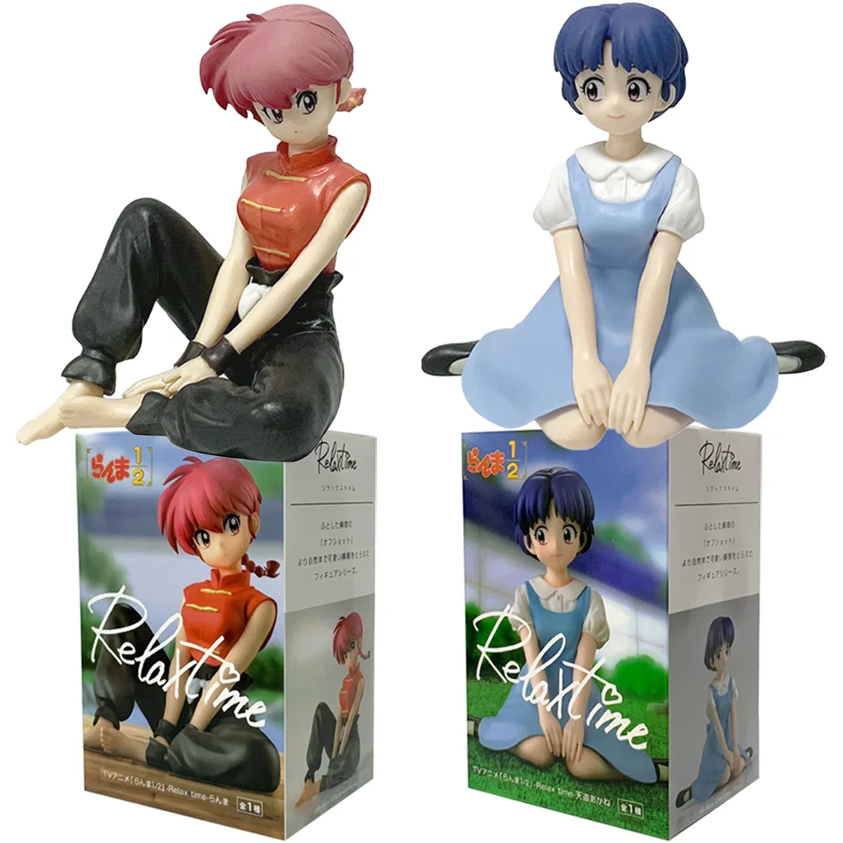 10cm Ranma 1/2 tiempo de relajación champú Tendou Akane Ranma figura de PVC modelo coleccionista estatuilla de juguete