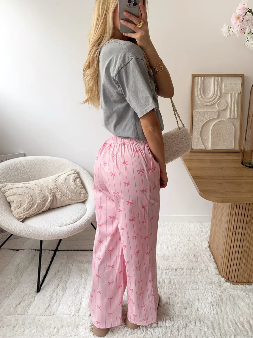 Marthaqiqi Printring Women'S Pajamas Suit Long Sleeve Sleepwear Sexy Turn-Down Collar Nightgowns Pants Causal Ladies Nightie Set