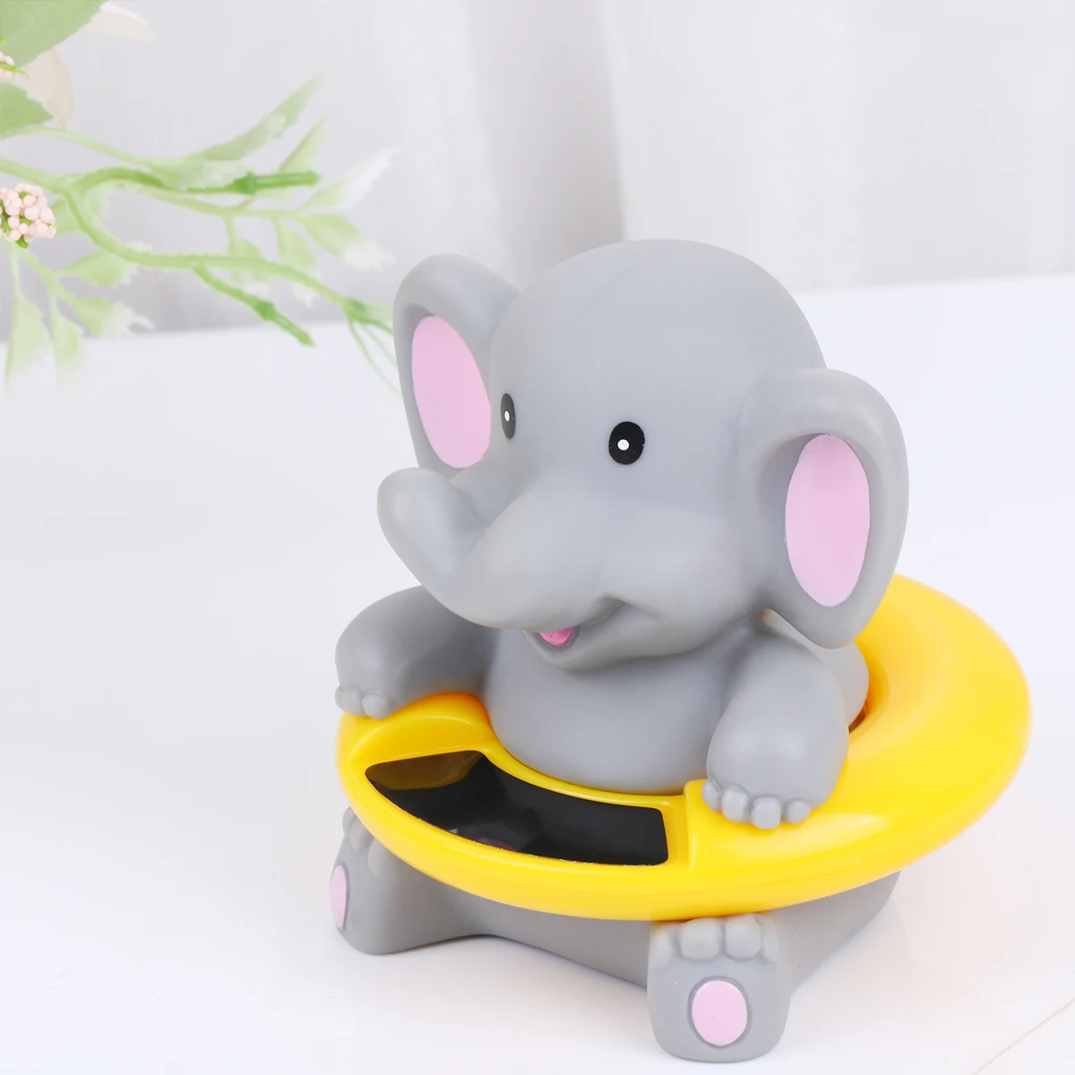 

1Pcs Electronic Bath Thermometer Cartoon Elephant Floating Plastic Baby Water Temperature Meter Multi-Scenario Use Indoor Spa