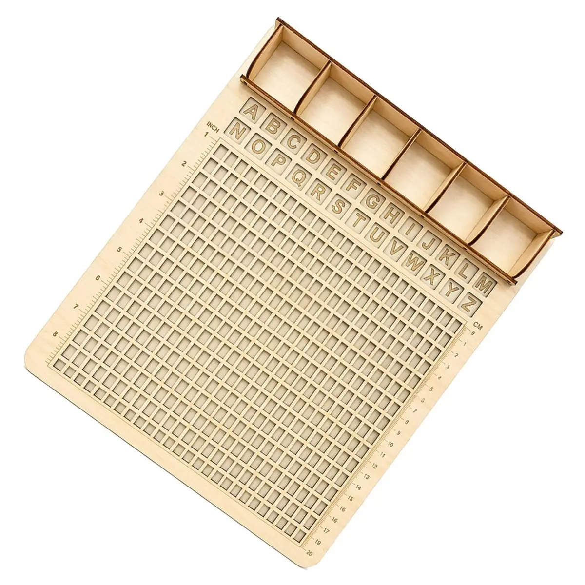 Workshop Gear Mini Tube Beads Bracelet Making Board Tray Handmade Wooden Measuring Tool for DIY Gifts, Pink