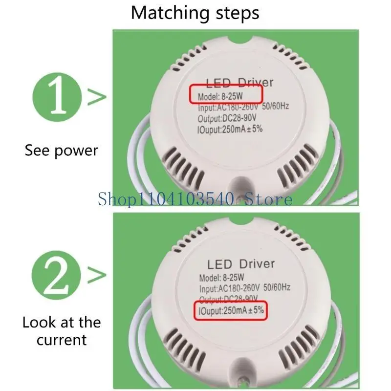 02DC Supply Lighting for LED Ceiling Light Lamp 8-12W/8-25W/22-40W