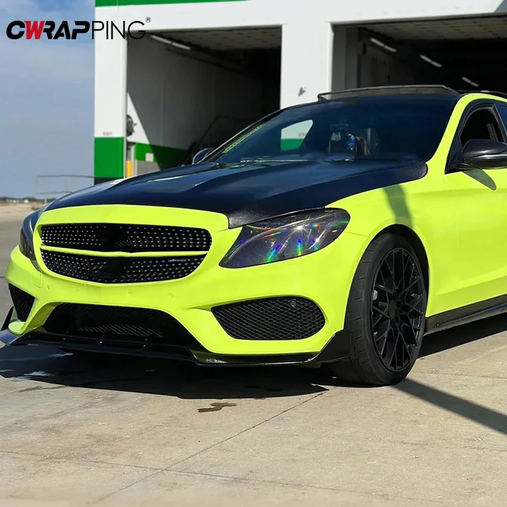 

Автомобильная наклейка неоновый желтый большой размер автомобильная виниловая пленка против царапин авто упаковка водостойкая наклейка для тюнинга автомобильных аксессуаров