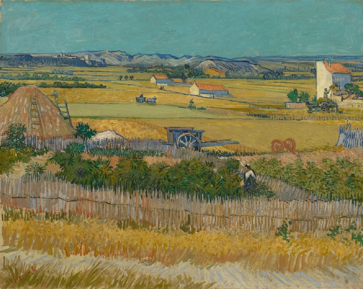 

Картины масляные Винсента Ван Гога The Harvest,1888, пейзаж для спальни, кухни, украшение для дома ручной работы