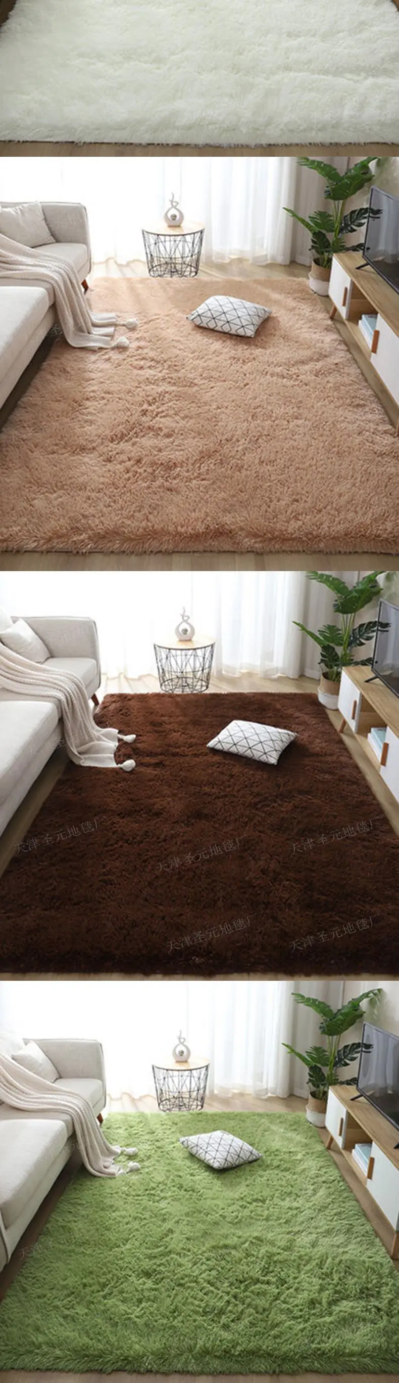 2026 Silky-soft Polyester Rug-Living Room Bedroom Study Use-Minimalist Solid Color Non-Slip Easy Care Hand Washablepromote sales
