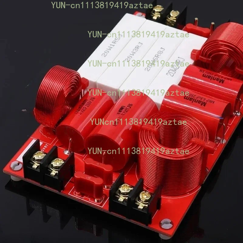 Hifi Audio Speaker Crossover 2 Way Frequency Divider 250 Watt Treble Bass Stereo Dual Filter