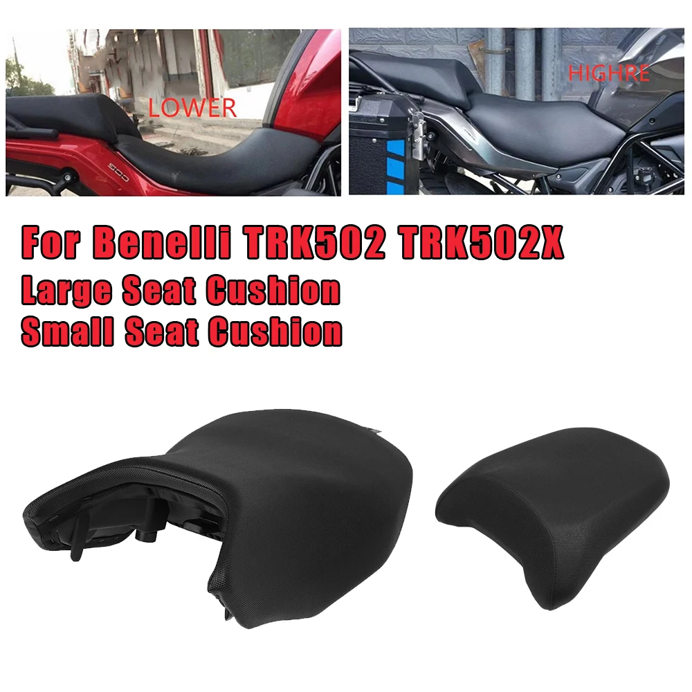 Motorcycle Seat Cushion for Benelli TRK502 TRK502X TRK 502 Lower 30mm Modified Vintage Hump Saddle Pad Moto Seats Parts Cushions