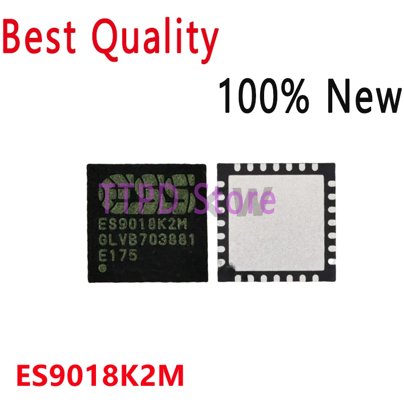 2-10/PCS New Original ES9018K2M QFN28 Audio Conversion Audio Decoding Chip In Stock