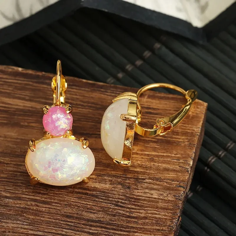 Cross-border New Earrings Hot Sale Simple and Exquisite Gold Earrings First Jewelry Women's Earrings