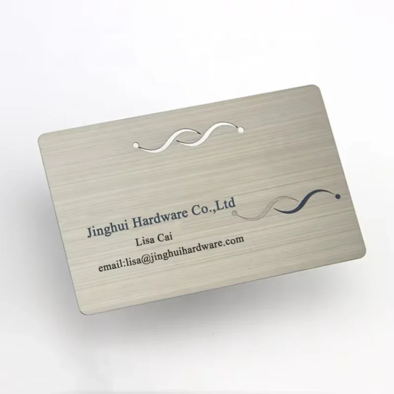 

Custom Luxury Stainless Steel Laser Cut Metal Credit Card Business Card Metal Name Card