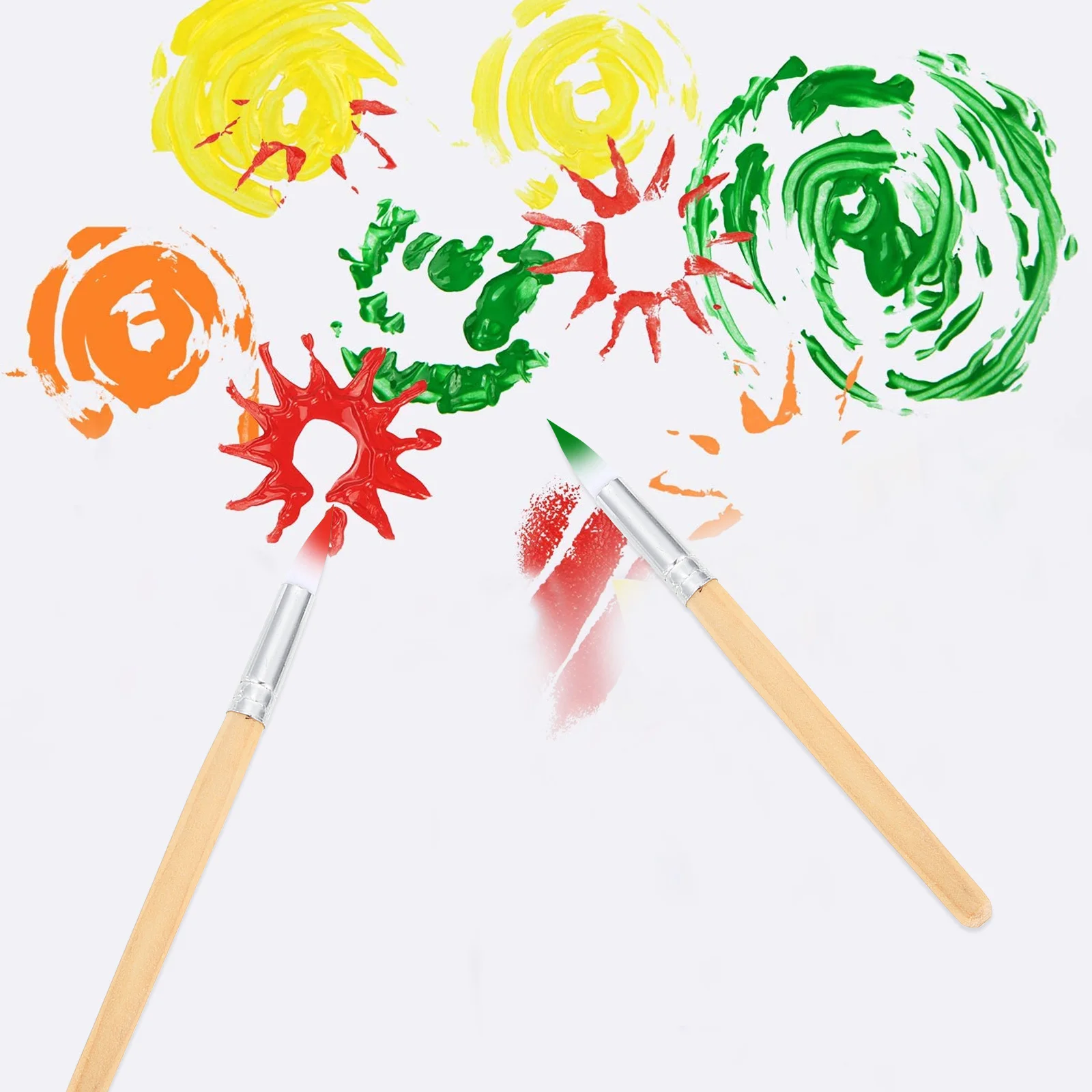 

6pcs Watercolor Painting Brush Set Art Supplies For Beginners Kids Diy Drawing Wool Tip Paint Brushes Artists Tools