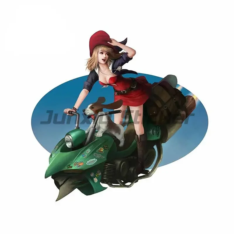 Pin Up Girl Style Vintage Car Hot Rod Retro Motorcycle Decal Vinyl Self-adhesive Car Sticker 3