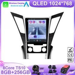 9.7inch Android 14 For Hyundai Sonata YF 8 2010-2018 Screen Car Navigation Stereo Radio Player 5G WIFI BT No 2Din DVD Carplay