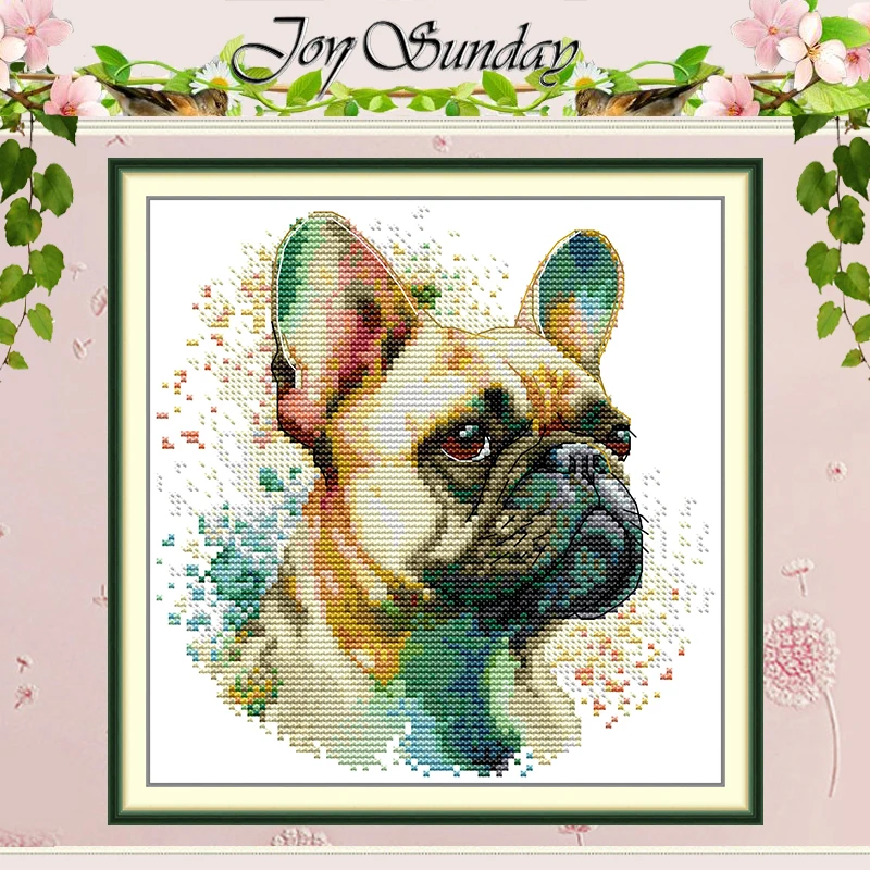 

Узоры французского бульдога, набор для вышивки крестом, сделай сам, 11CT, 14CT, 16CT, HD, штампованный DMC, набор для вышивки крестом, вышивка, рукоделие, поделки