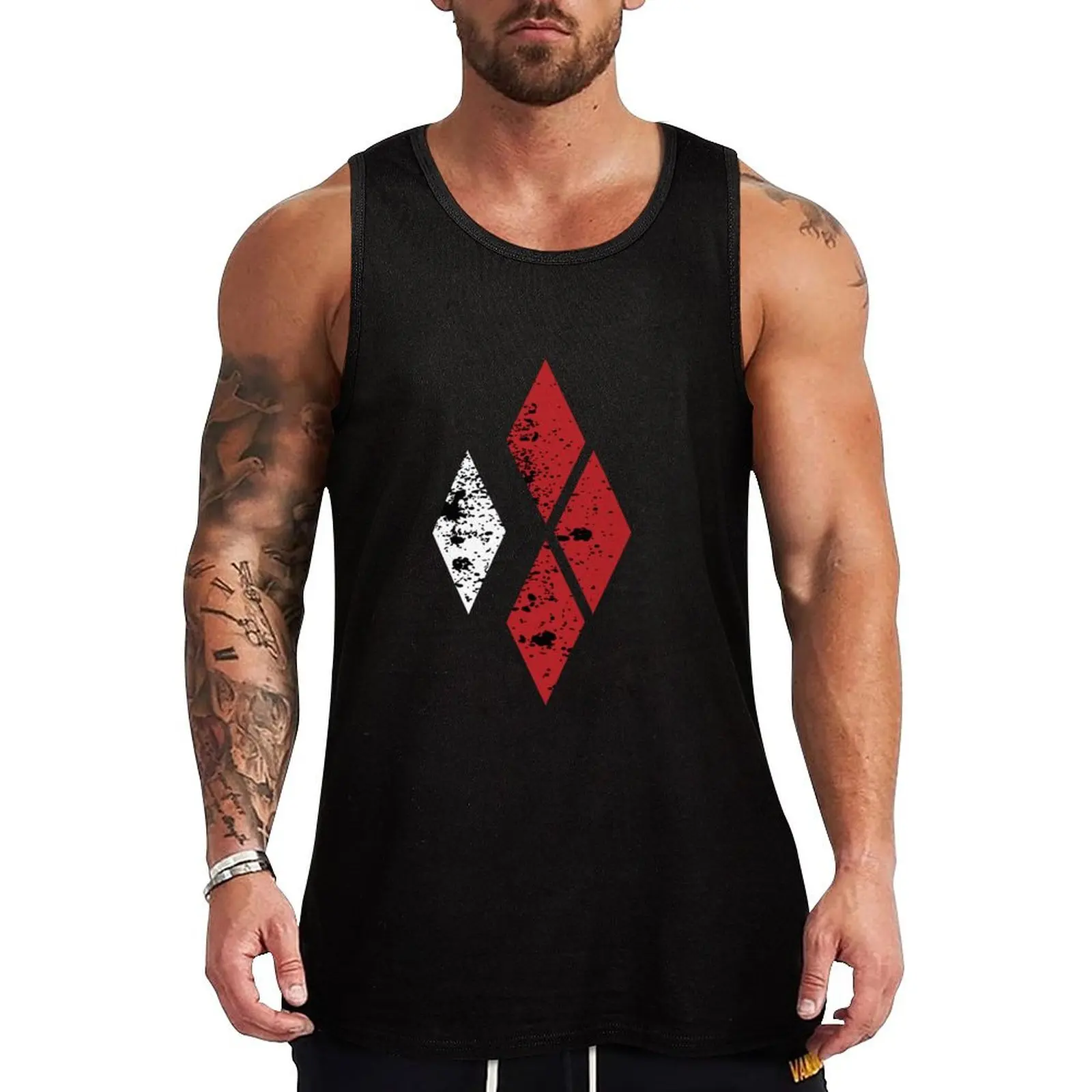Quinn Diamonds Tank Top Men's clothes gym clothes men sports suits men gym