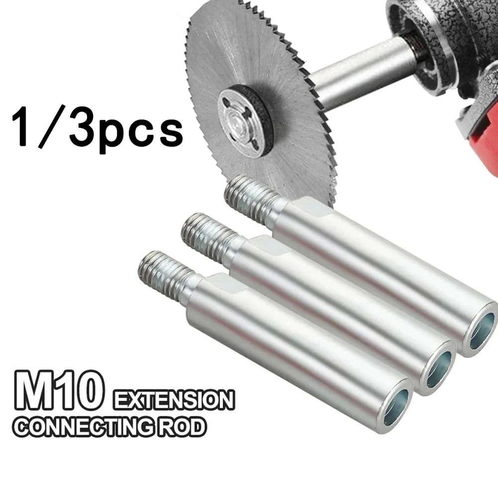 1/3 pz 80mm smerigliatrice angolare estensione biella M10 filettatura adattatore albero di estensione casa accessori di ricambio per utensili elettrici