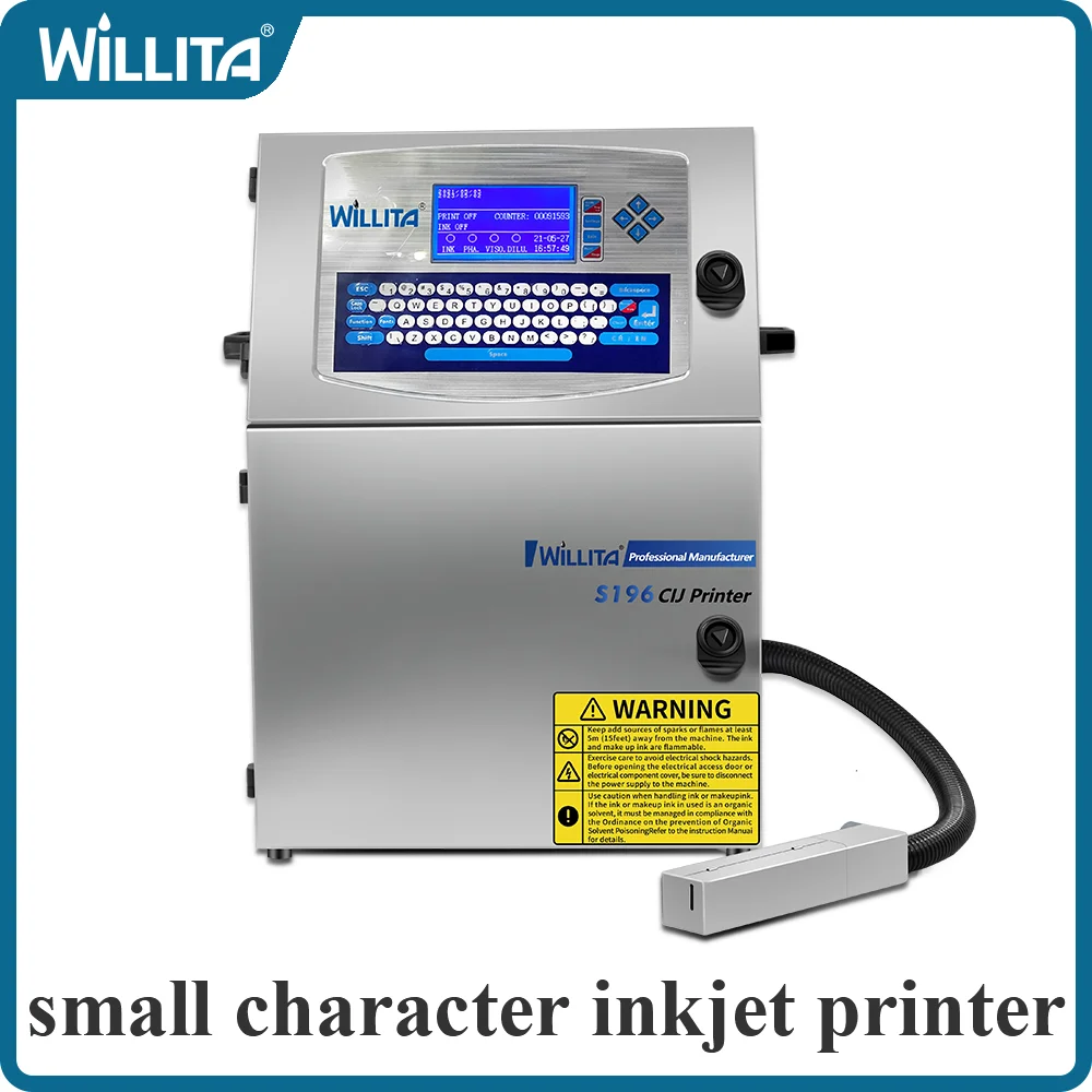 Automatic Industrial CIJ Inkjet Printers For Batch Code Number Date Plastic Pipe Bottle Bag Pvc Id Card Online Printing Machine