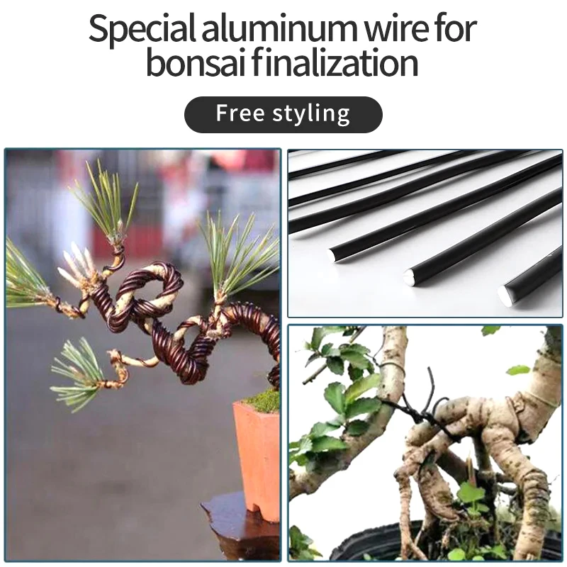 5 metri Bonsai Wire Plant Support filo da addestramento Bonsai in alluminio anodizzato per forme di piante accessori da giardino