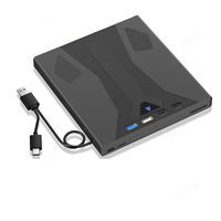 External Blu Ray Drive Burner, Support 100G Disc USB 3.0 and Type-C DVD/CD/BD Player,3D Optical Bluray Drive for Laptop-A68M