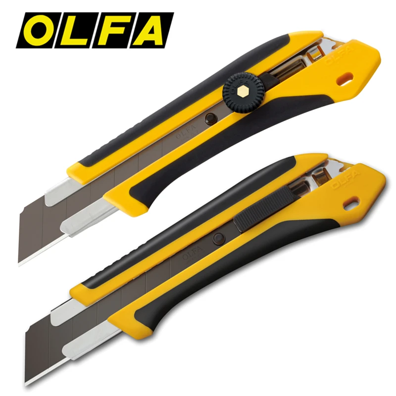 Сверхмощный режущий нож OLFA, 25 мм, самоблокирующаяся ручка, промышленный художественный нож XH-1/AL Сверхмощный режущий нож OLFA, 25 мм, самоблокирующаяся ручка, промышленный художественный нож XH-1/AL