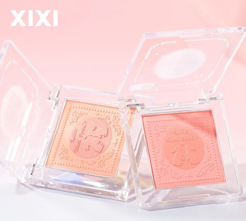 

Xixi spring feeling blush clear natural nude makeup low saturation peach white matte rouge