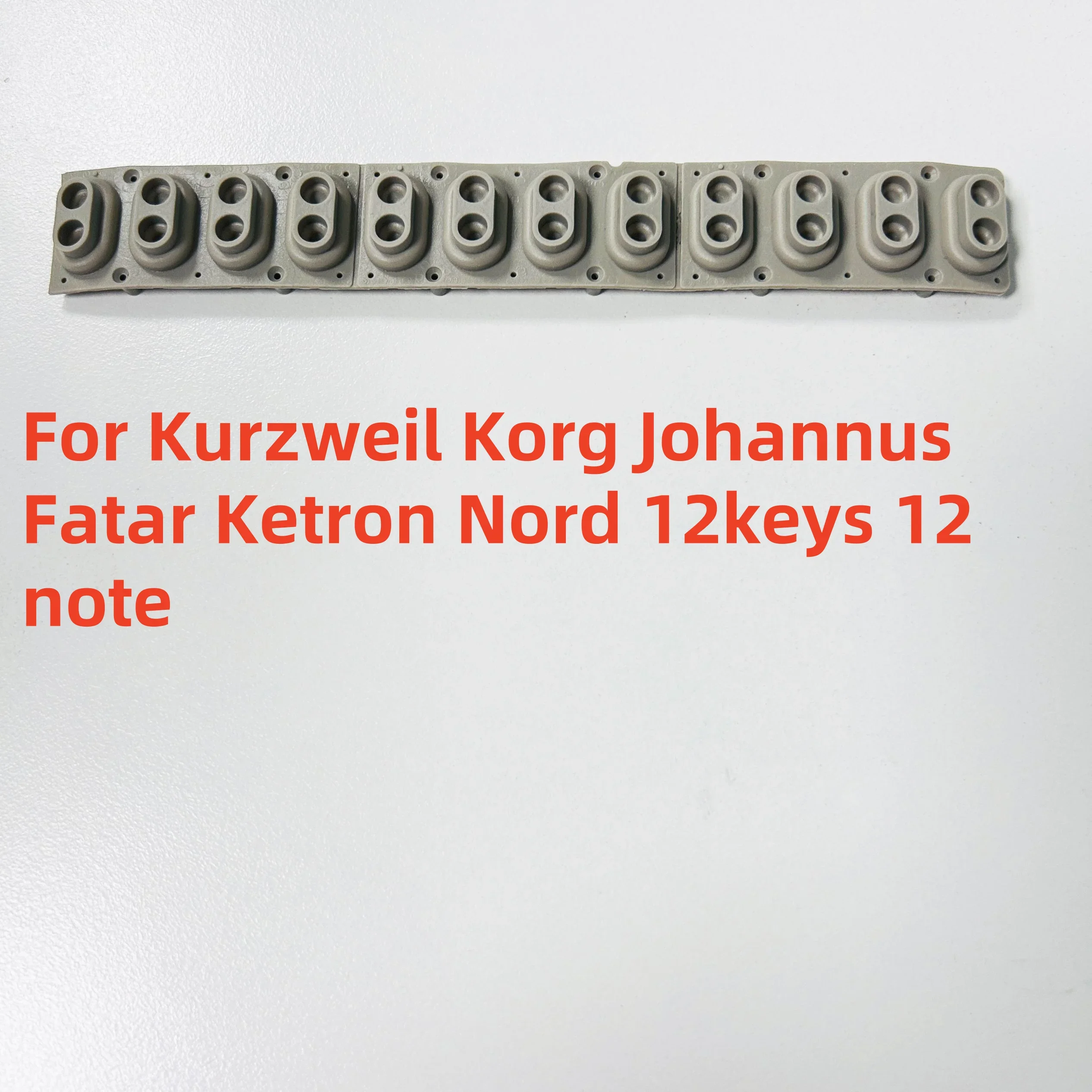 Tira conductora de contacto de llave de goma conductora para otros para Kurzweil Korg Johannus Fatar Ketron Nord 12 teclas 12 notas