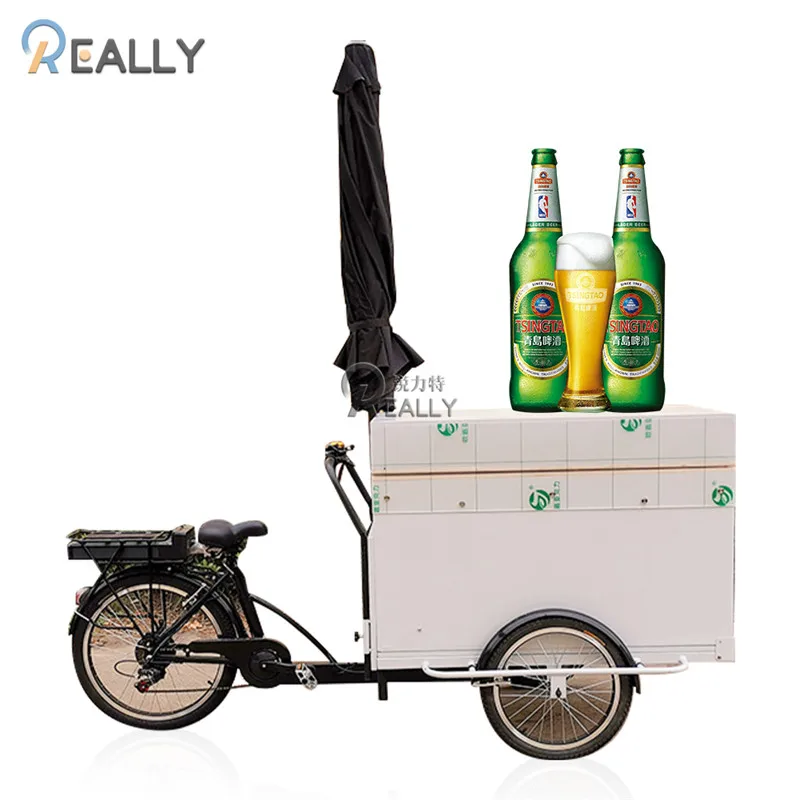 Electric Food Tricycles Passenger Beer Bike Mobile Bar for Coffee and Drink Food Bike Bicycle