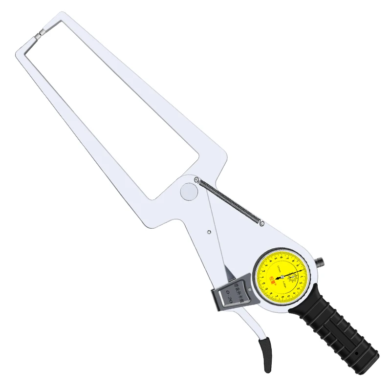 High-Precision Stainless Steel Tube Wall Thickness Gauge Caliper Strap External Dial Indicator Gauge Extended Claw Indicators