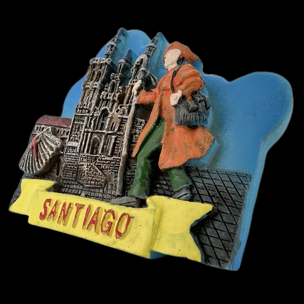 Santiago spagna magneti frigo viaggio 3D Memorial adesivi frigorifero magnetico decorazione camera regalo collezione