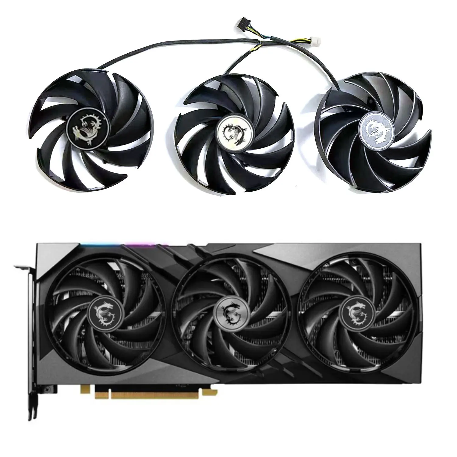 New original 87MM 4PIN PLD09210B12HH RTX 4060 4070 GPU fan for MSI GeForce RTX 4060 4060TI 4070 4070TI Super 16G Gaming x Slim