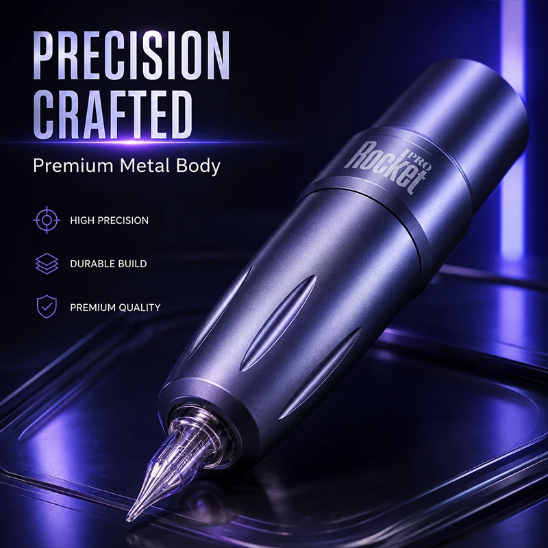 ROCKET Wireless Tattoo Pen Powerful Coreless Motor Ergonomic Grip PMU Machine For Professional Tattoo Artists