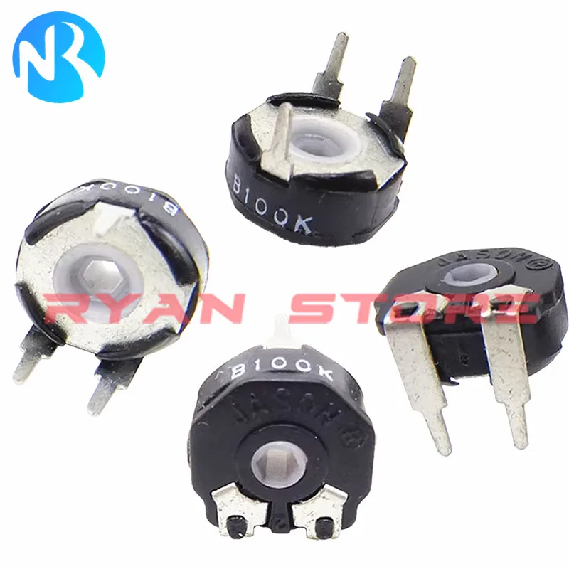 10PCS Potentiometer PT10 10R 100R 500R 1K 2K 4.7K 5K 10K 20K 50K 100K 150K 200K 220K 470K 500K 1M 2M Elliptical Hole Vertical