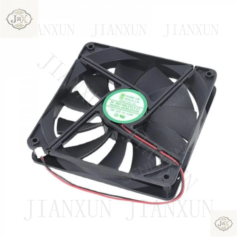 Cooler For YOUNG.LIN 13525 DFB132512H 12V 3.0W 2 Lines Chassis Cooling Fan