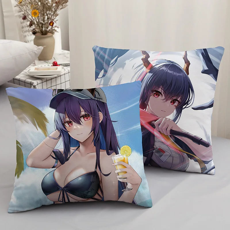 

Arknights Pillowcase Decorative Cushion For Sofa Printed Pillow Chen Chair Car Cushion Christmas Home Decoration