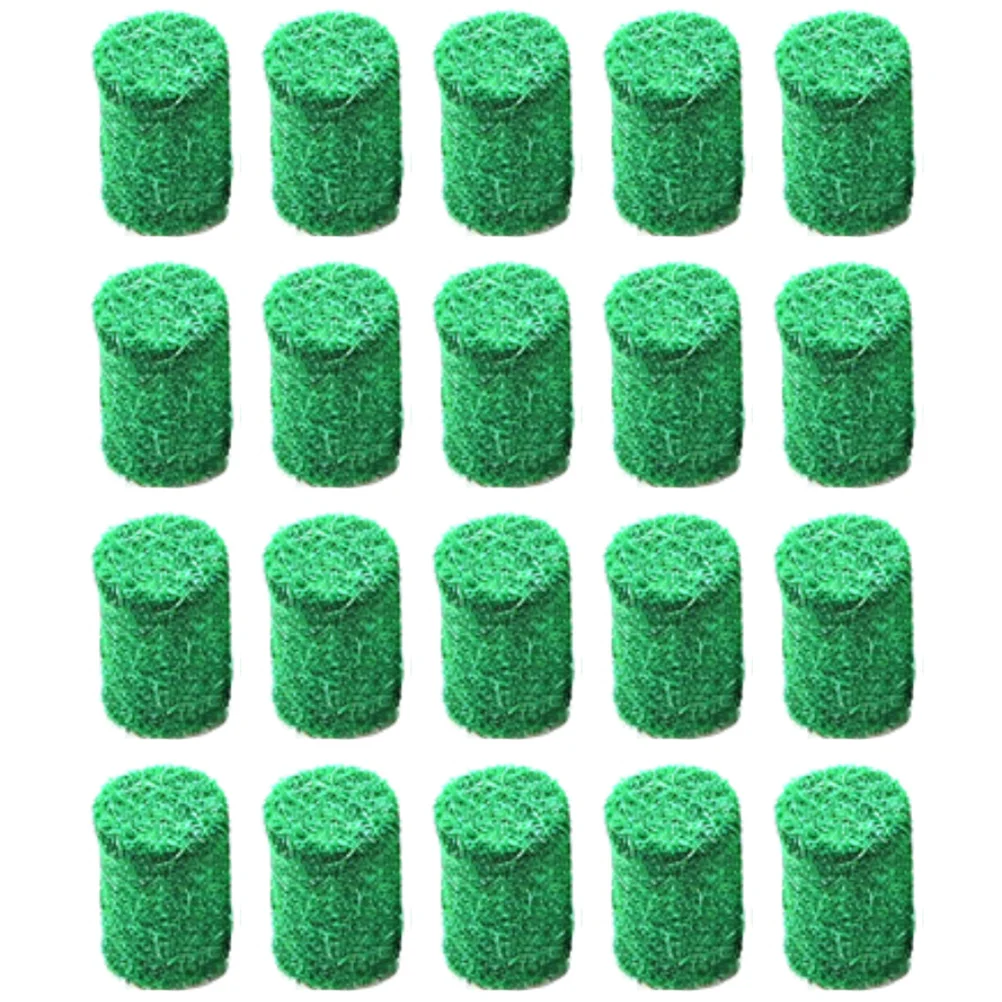 

20 Pcs Trumpet Stand Saxophone Felt Repairing Tool Alto Bumper Pads Dark Green for