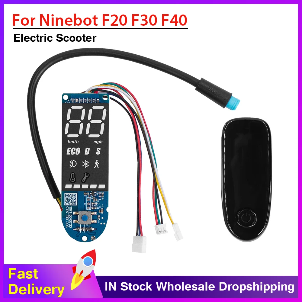 Dashboard Display for Segway Ninebot F20 F25 F30 F40 F Series Folding Smart Electric Scooter Dashboard Cover Protection Parts