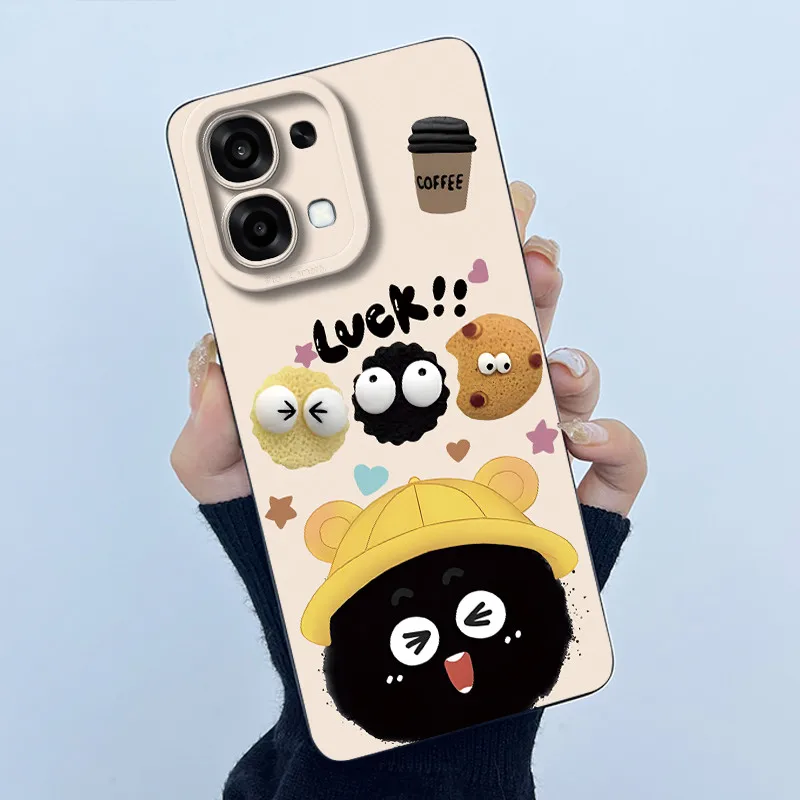 حافظة لهاتف اوبو A6 برو لطيف الباندا الحلو الفتيات القطط سيليكون غطاء حماية ناعم لهاتف اوبو A6 برو A6Pro 4G 5G 2025 غلاف ممتص الصدمات #2