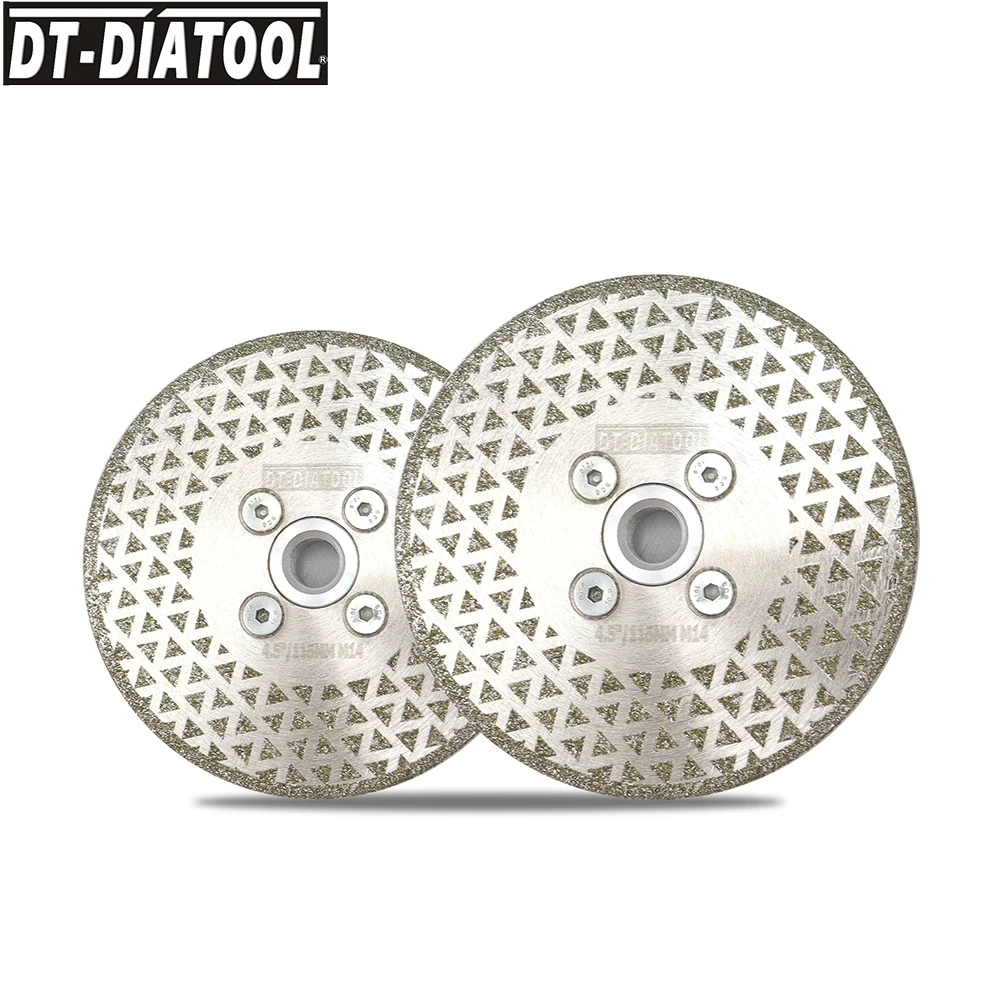 DT-DIATOOL ダイヤモンドカッティングディスク研削ディスク片面コーティング電気メッキ M14 花崗岩大理石タイルサンディング鋸刃用