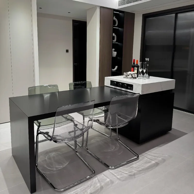 Extendable Service Dining Table Mobile Coffee Kitchen Restaurant Dining Table Luxury Smart  Comedor Commercial Furnitu