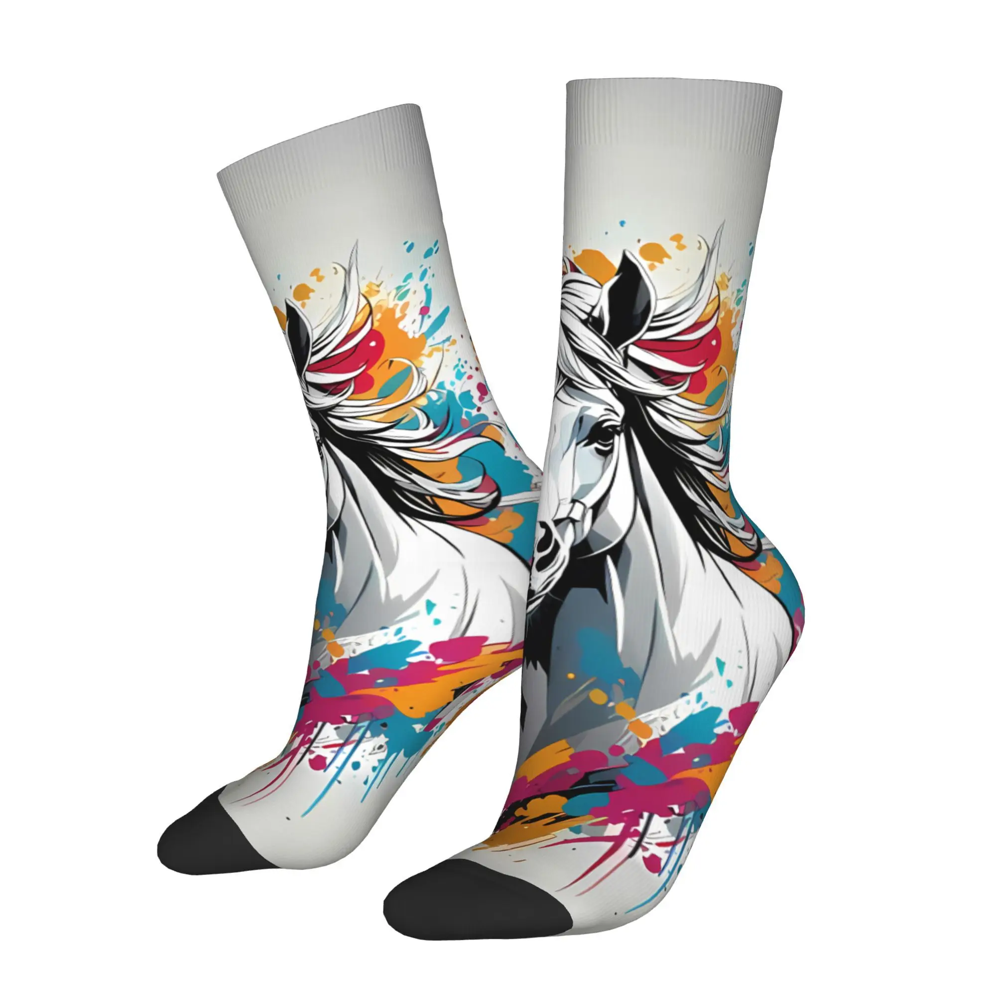 

Horse Animal Socks Male Mens Women Autumn Stockings Hip Hop