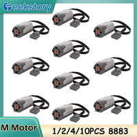 Technical Part 8883 M Motor Compatible with legoeds Power Functions Building Block Car Truck Vehicles Model Power Up Speed Motor