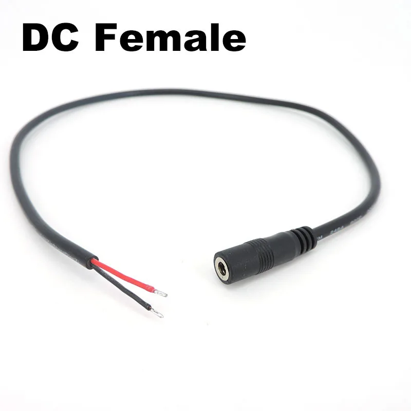 0.5M 4.0x1.7mm 2pin DC female Male cable extend 4.0mm x 1.7mm cord connector DC Power supply Plug extension diy repair wire