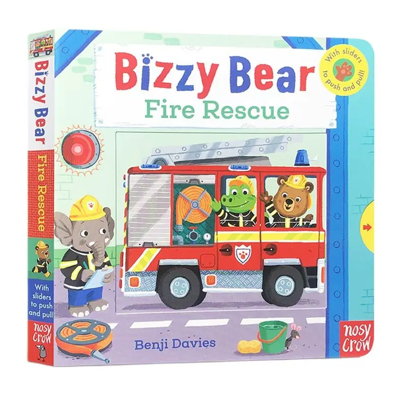 

Детская Картонная книга с 3d-клапаном Bizzy Bear Fire Rescue