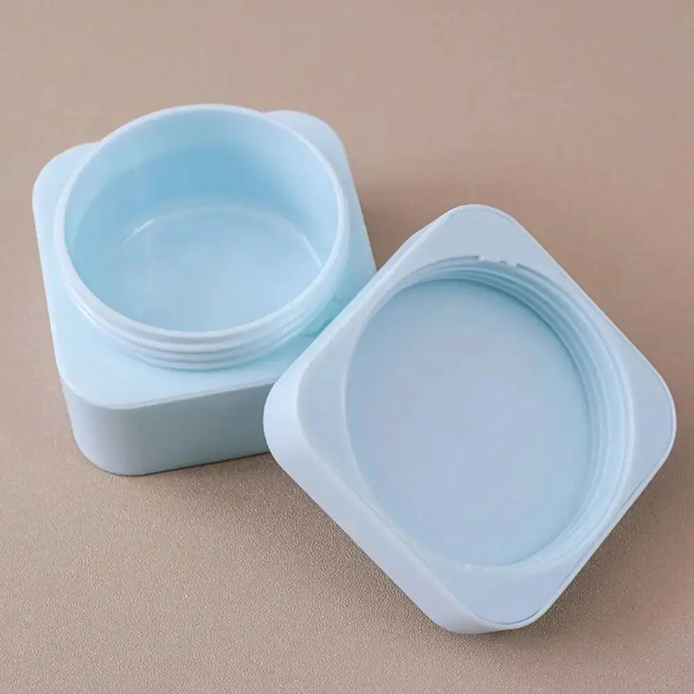 Square Cosmetic Plastic Box Portable Multicolor Face Cream Jar Refillable High Quality Vials Bottle Cosmetic Container