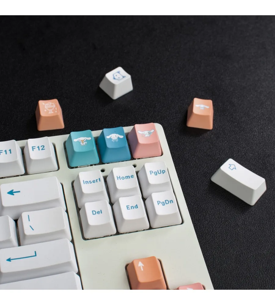 Sublimation big full set of mechanical keyboard cap 64/75/87/98 rainbow gradual change keycap cherry original height PBT